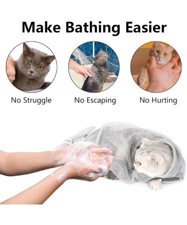 Nio Hong Cat Handbag - Anti-Bite Bathing & Showering Mesh Bag for Cats | Convenient Care for Grooming Medication & Nail Trimming - Buy Online on GoSupps.com