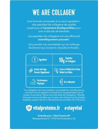 Vital Proteins Collagen Peptides - Travel Size - Collagen Powder Unflavored for Skin Hair Joints and Wellness - 10g per Serving - 10 Sachets (10 Units Per Box) - Buy Online on GoSupps.com