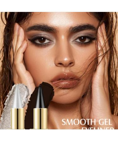 Ayky long wear gel eyeliner 2024 New Natural Black Eyeliner Cream Waterproof Smokey Eyeshadow Palette Stick Smudge Proof Eye Liner Waterproof Smudge Proof (04) - Buy Online on GoSupps.com