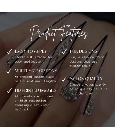 125PC Fun Football Nail Decals - Leopard Print & Jersey Numbers for Girly Football Moms | Water Transfer Nail Art - Buy Online on GoSupps.com