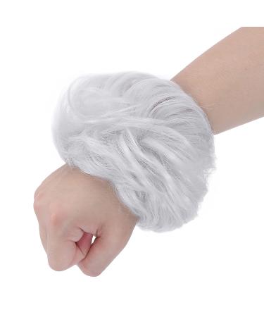 SEGO Silver-Grey Hairpiece Bun Tie | Voluminous Hair Extensions for Updos | 50g Hair Knot - Buy Online on GoSupps.com