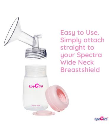 Spectra Wide Neck Baby Bottles - 2 Pack - Compatible with Spectra Breast Pump Flanges - Buy Online on GoSupps.com