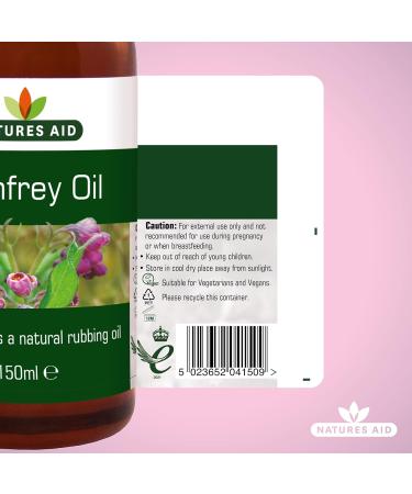 Natures Aid Comfrey Oil (Knitbone Natural Rubbing Oil Suitable for Vegetarians Made in the UK) 5023652041509 150 ml (Pack of 2) - Buy Online on GoSupps.com