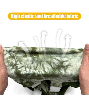 Buy Lianzimau Dogebody - Post-Op Recovery Suit for Male Dogs | Wound Protection Comfortable Fit Tie-Dye Green | International Shipping Available - Buy Online on GoSupps.com