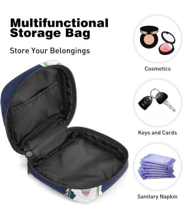 Alpaca Plant Cartoon Period Bag | Sanitary Napkin Storage & Travel Makeup Pouch Color2531 - Buy Online on GoSupps.com