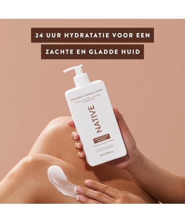  Native Native Body Lotion for Men and Women Silicone and Dye Free Coconut and Vanilla Scent Hand Lotion + Moisturizer for Dry Skin With Naturally Derived Ingredients (2 x 487 ml) - Buy Online on GoSupps.com