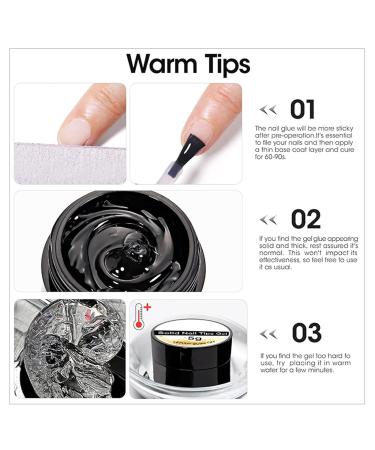 Professional Nail Glue UV Nail Glue Solid Nail Glue Strong Nail Gel Clear Nail Adhesive Long Lasting Nail Gel Nail Tips Adhesive Transparent Nail Glue for Wife Girlfriend Families Friends - Buy Online on GoSupps.com