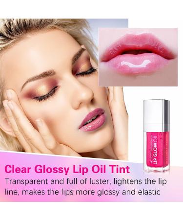 Sefudun Hydrating Lip Glow Oil - Long Lasting Waterproof Lip Tint Set (PINK) - Buy Online on GoSupps.com