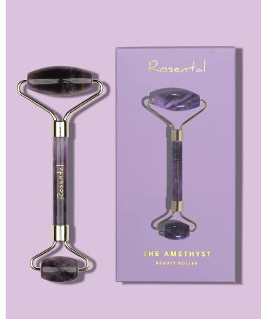 Rosental Organics Amethyst Roller anti-aging Effect against wrinkles facial scooters (soothing for the skin) skin tightening by facial massage scooter 100% natural Skin detox for impurities