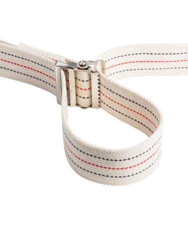 COW&COW Transfer and Gait Belt 60 - Standing Assist Aid for Caregivers - Metal Buckle - Beige Stripes - Pack of 1 - Buy Online on GoSupps.com