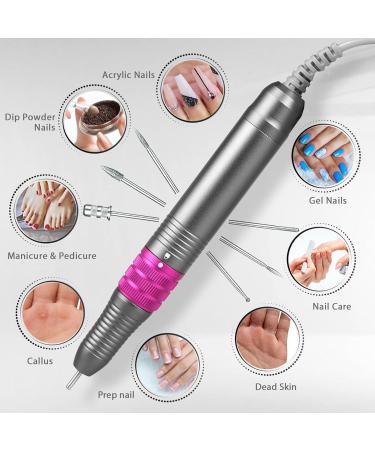 Buy Upgraded Professional Nail Miller 35000 RPM - Electric Nail File Set for Gel & Acrylic Nails - Complete Manicure Pedicure Kit with Ceramic Bits - Safe for Beginners - International Shipping - Buy Online on GoSupps.com