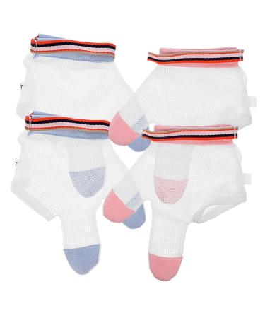 KOMBIUDA 2 Pairs Ring Biting Gloves Infants Finger Protector Kids Thumbs Infant Products Breathable Child Net As Shown 12.00X10.50X0.10CM