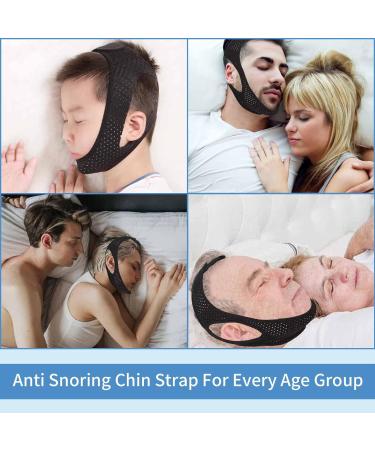 Adjustable Anti-Snoring Chin Strap with Breathable Design - Nose Clip Included - For Men and Women - Buy Online on GoSupps.com
