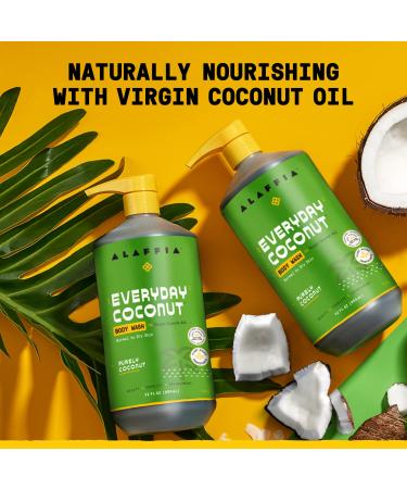 Alaffia Sensitive Skin Body Wash - 32 Fl Oz - Coconut Oil, Coffee, Vitamin E - Plant Based Ingredients - For Men & Women - Buy Online on GoSupps.com