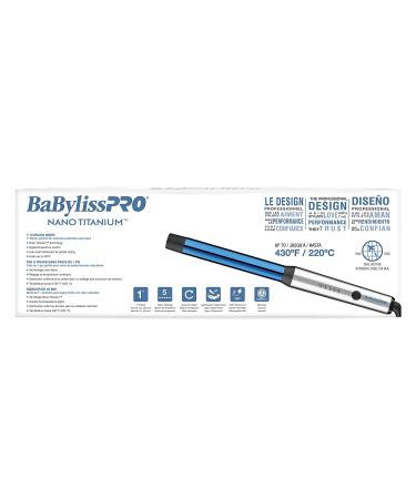 BaBylissPRO Nano Titanium 1 Inch Curling Wand - Professional Hair Styling Tool - Buy Online on GoSupps.com