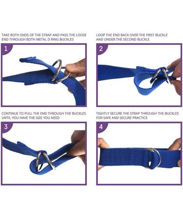 Uheng 5-Pack Yoga Exercise Straps - Adjustable D-Ring 8ft or 10ft for Pilates & Gym | Improve Flexibility & Balance in Yoga Fitness - Buy Online on GoSupps.com