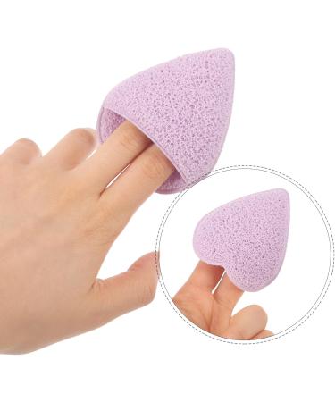 Baluue Compressed Facial Sponge Heart Shaped Exfoliating Face Scrubber Puff Reusable Makeup Remover Cosmetic Spa Sponges for Facial Cleansing Purple - Buy Online on GoSupps.com