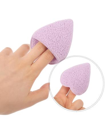 Baluue Heart-Shaped Compressed Facial Sponge - Reusable Exfoliating Face Scrubber & Makeup Remover in Purple | Ideal for Spa & Facial Cleansing - Buy Online on GoSupps.com