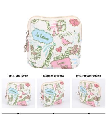 Menstrual Pouch Pad Holder - Zipper Storage Bag for Period Napkins & Tampons - Buy Online on GoSupps.com