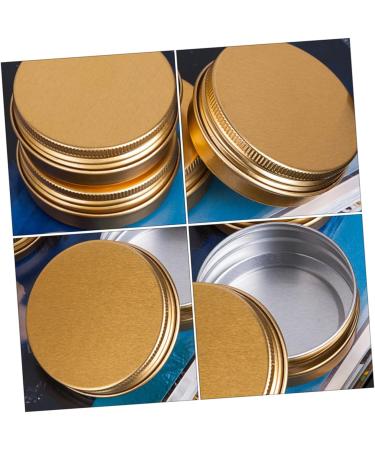 Housoutil 2 Sets 10 Pcs Gold Threaded Aluminum Box Containers Cosmetic Tins Aluminium Boxes Cream 5.2x2cmx2pcs Goldenx2pcs - Buy Online on GoSupps.com
