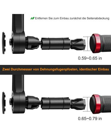 Clhmily & Z Universal Bicycle Mirror for Handlebars - Convex Glass Rotatable Scratch-Resistant E-Bike Side Mirror - Wider Angle for Safe Cycling - Buy Online on GoSupps.com