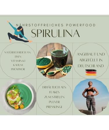 Premium Raw Vegan Spirulina Powder 250g - German Algae Superfood for Smoothies & Health | Pureeraw - Buy Online on GoSupps.com
