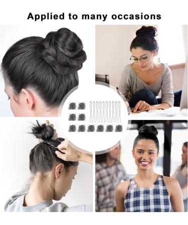 Hair Nets for Buns 20Pcs Hair Bun Nets Black with 20Pcs U Shaped Hair Pins for Buns Hair Bun Net Set Elastic Edge Mesh Invisible Ballet Hair Net for Girls Women - Buy Online on GoSupps.com