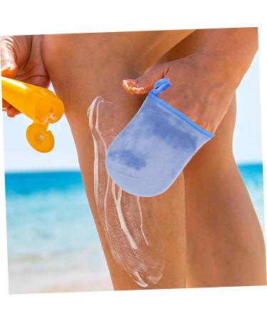 POPETPOP 1 Set Gloves Back Tanning Applicator for Adult Lotion Back Applicator Back Applicator for Tanning Lotion Applicator for Back Self Tanning Mitt Applicator Thumb Flocking - Buy Online on GoSupps.com