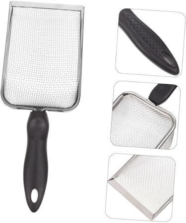BESPORTBLE 2 Pcs Pet Cleaning Tools Shovel Fine Mesh Scoop Mats Scoops Pump Rat Cage Gear Cork Stainless Steel 27X10X5CMx2pcs Blackx2pcs - Buy Online on GoSupps.com