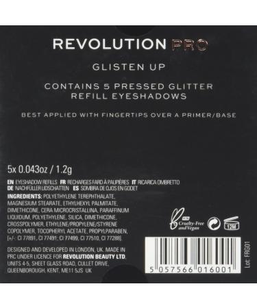 Buy Revolution Pro Glisten UP Glitter Eyeshadow Refill Pack | International Shipping Available - Buy Online on GoSupps.com
