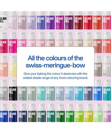 Colour Mill Oil Blend Set Kickstarter Colorants Alimentaires Base d'Huile - Nourriture Dye: Yellow Orange Red Hot Pink Baby Pink Purple Blac Chocolate Forest Lime Sky Blue Royal - Set-12 - Buy Online on GoSupps.com
