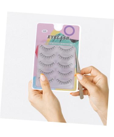 FRCOLOR 5 Pairs Fake Eyelashes Small Mirrors for Crafts Eye Lashes Women Makeup Lash Long Extension Eyeslash Handmade Lashes Magnetic Eyelash Thick Accessories Sharpen 3d Artificial Fiber - Buy Online on GoSupps.com