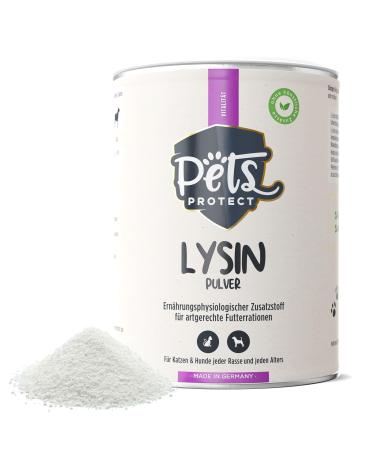 Pets Protect 100% pure lysine for cats & dogs |150 g powder high dose |German production |To prevent & support the immune system |For cat runt |Without art.Additions 150 g (1 Pack) - Buy Online on GoSupps.com