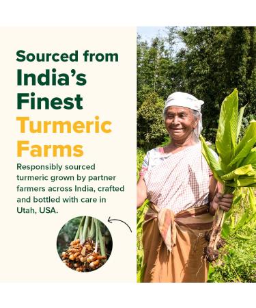 VAHDAM Extra Strength Turmeric Ginger Supplement with 1500mg Curcuminoids per Serving | Added Piperine for Better Absorption | Supports Joint Health and Mobility | 90 Veg Capsules - Buy Online on GoSupps.com