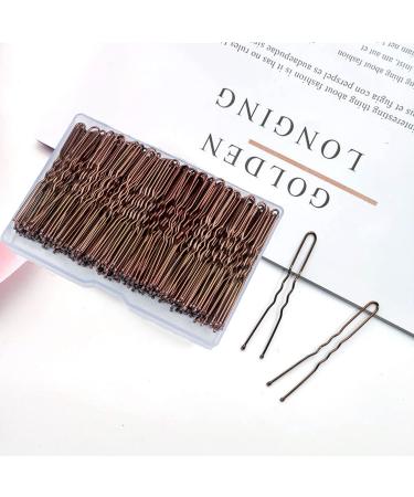 200 PCS Bobby Pins for Thick Hair U Shaped Hair Pins Hair Grips for Buns Secure Hold Girls Women Styling Pins with Storage Box Hair Decoration Hairdressing Salon Home Use Brown - Buy Online on GoSupps.com