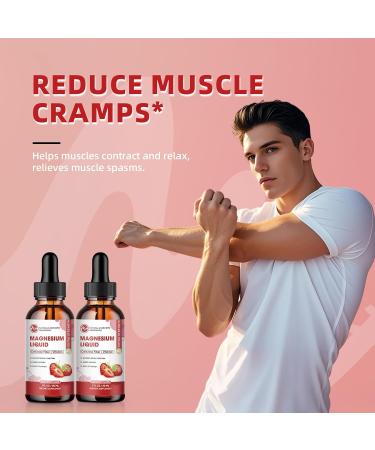 (3 Pack) Magnesium Glycinate Liquid Drops High Absorption Magnesium Liquid with Bromelain Vitamin B6 C D Magnesium Supplement for Kids and Adults Night & Muscle Support Strawberry Flavor Strawberry 1 Fl Oz (Pack of 3) - Buy Online on GoSupps.com