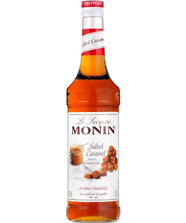 Monin Salted Caramel Coffee Syrup & Pump Set - 70cl Glass Bottle - 2 Count - Buy Online on GoSupps.com
