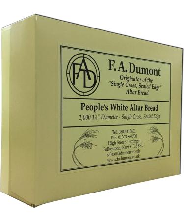 F.A. Dumont Altar Bread -1 1/8" White - 1000/Box - Buy Online on GoSupps.com