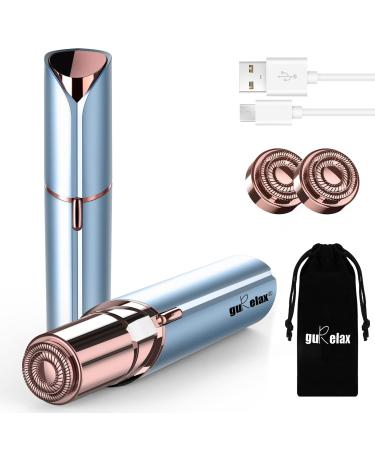 Facial Hair Removal for Women(as seen on tv) ,Painless Hair Shaver Rechargeable,2 x Replacement Heads Included, Lady Face Electric Razor for Lip, Chin ,arms ,The Best Female Mustache Remover Blue(brand Packaging) - Buy Online on GoSupps.com