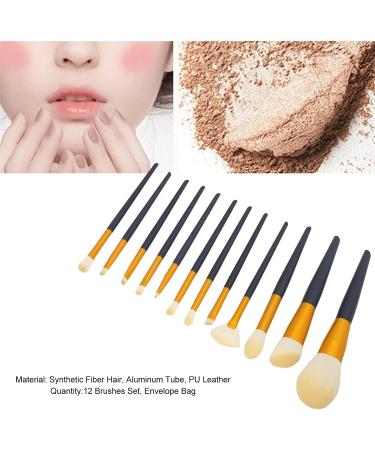 Makeup Brush Set 12 Brushes for Foundation Powder Concealers Eye Shadows with Soft Bristles for Beginner Friendly Versatile Use Great Gift - Buy Online on GoSupps.com