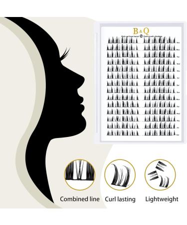 72 Cluster Lashes D Curl Natural DIY Eyelash Extensions Soft & Fluffy | UK-FD-B39-D-MIX - Buy Online on GoSupps.com