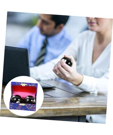 Partykindom 4-Piece Massage Globe Set | Metal Hand Exercise Balls for Yoga & Fitness | Hand Training Tool for Enhanced Grip & Relief - Buy Online on GoSupps.com