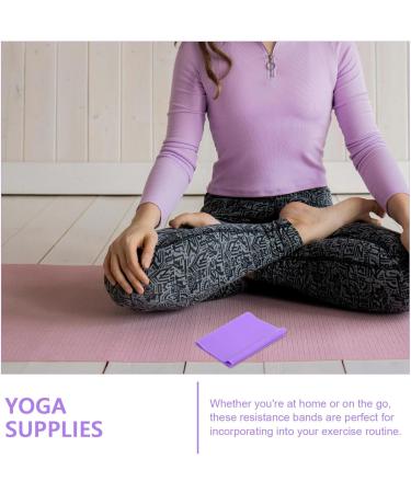 HANABASS Yoga Resistance Bands - Elastic Exercise Bands for Physical Therapy Pilates & Strength Training - Purple - Buy Online on GoSupps.com