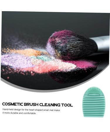 Premium Silicone Makeup Brush Cleaner - Effective Cosmetic Cleaning Tool Egg Design Pad 7.5x5.0x2.5CM Green - Ideal for All Makeup Brushes - Buy Online on GoSupps.com