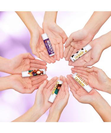 Sacubee 50 Pcs Women's History Month Lip Balm Bulk Vanilla Sunscreen Lip Balm Gift for Women's History Month Theme Favor Public Event Supplies 5 Scents - Buy Online on GoSupps.com