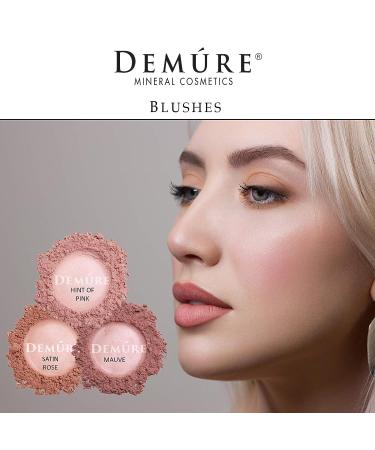 Demure Mineral Blush (Hint of Pink) - Loose Powder for Natural, Professional Look | Cruelty-Free - Buy Online on GoSupps.com