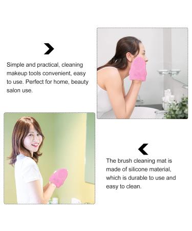 Makeup Brush Cleaning Pad | Beauty Tool Cleaner | 19x13cm Pink | Effortless Brush Care & Maintenance - Buy Online on GoSupps.com
