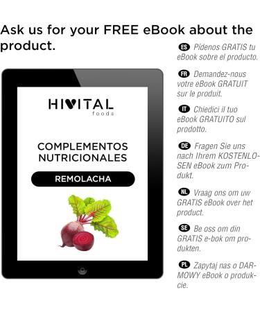 Beetroot 6000 mg 180 vegan capsules for 6 months of treatment Natural beet extract Nitric oxide booster Manufactured in Europe by HIVITAL - Buy Online on GoSupps.com