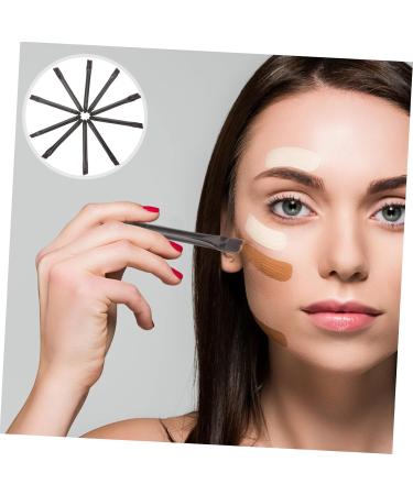 IWOWHERO 10 Pcs Eye Shadow Brush Makeup Brush Kit Cosmetic Makeup Eyeshadow Women Eyeshadow Brush Nylon Black - Buy Online on GoSupps.com