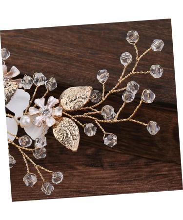Angoily Rhinestone Hair Comb Wedding Hair Comb Vintage Hair Comb Floral Hair Comb Gold Hair Comb Wedding Pearl Hair Comb Gold Leaf Hair Comb Mori Department Accessories Bride - Buy Online on GoSupps.com
